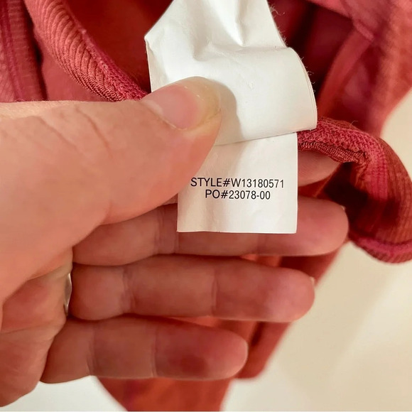 Prana Liliana Ribbed  Athletic Tank Top Pink - Picture 7 of 7